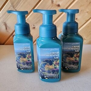Bath and Body Works Foaming Hand Soap Crisp Morning Air set of 3